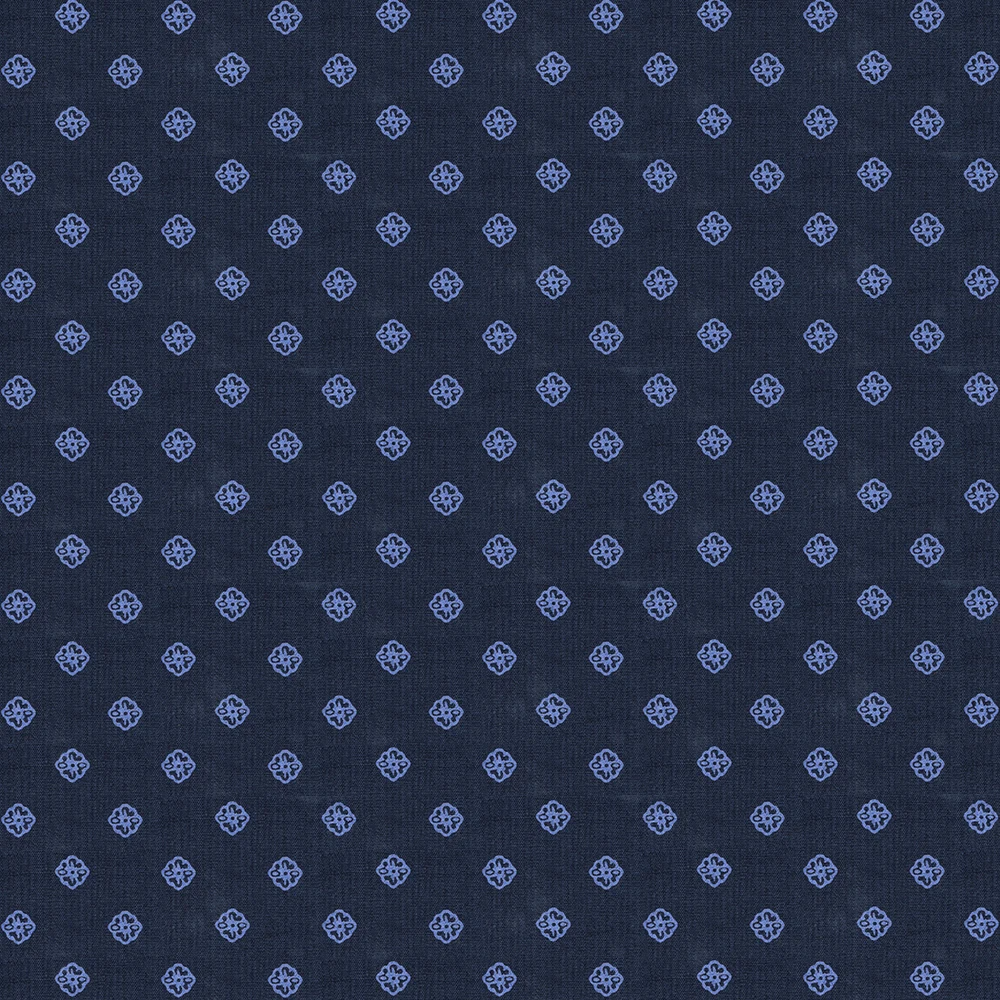 Dark Blue Printed